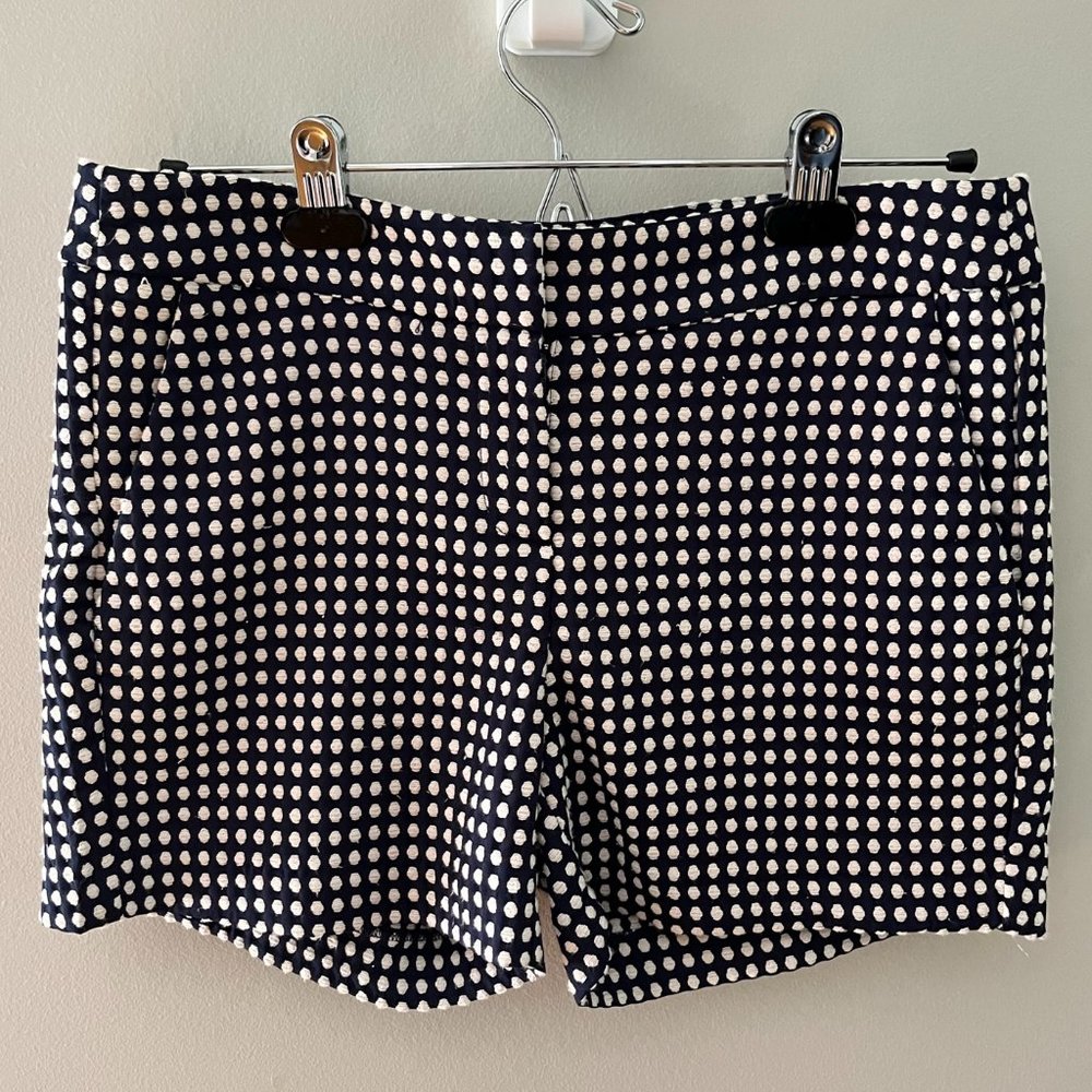 British Khaki Navy w/Cream Polka Dot Shorts 4